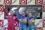 Michael Schumacher had to battle with the likes of Mika Hakkinen, Damon Hill,and Kimi Raikkonen to win the championship.
